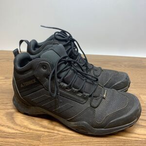 Adidas Terrex AX3 Mid GTX Gore-Tex Black Mens Hiking Boots Trail BC0466 Size 8.5